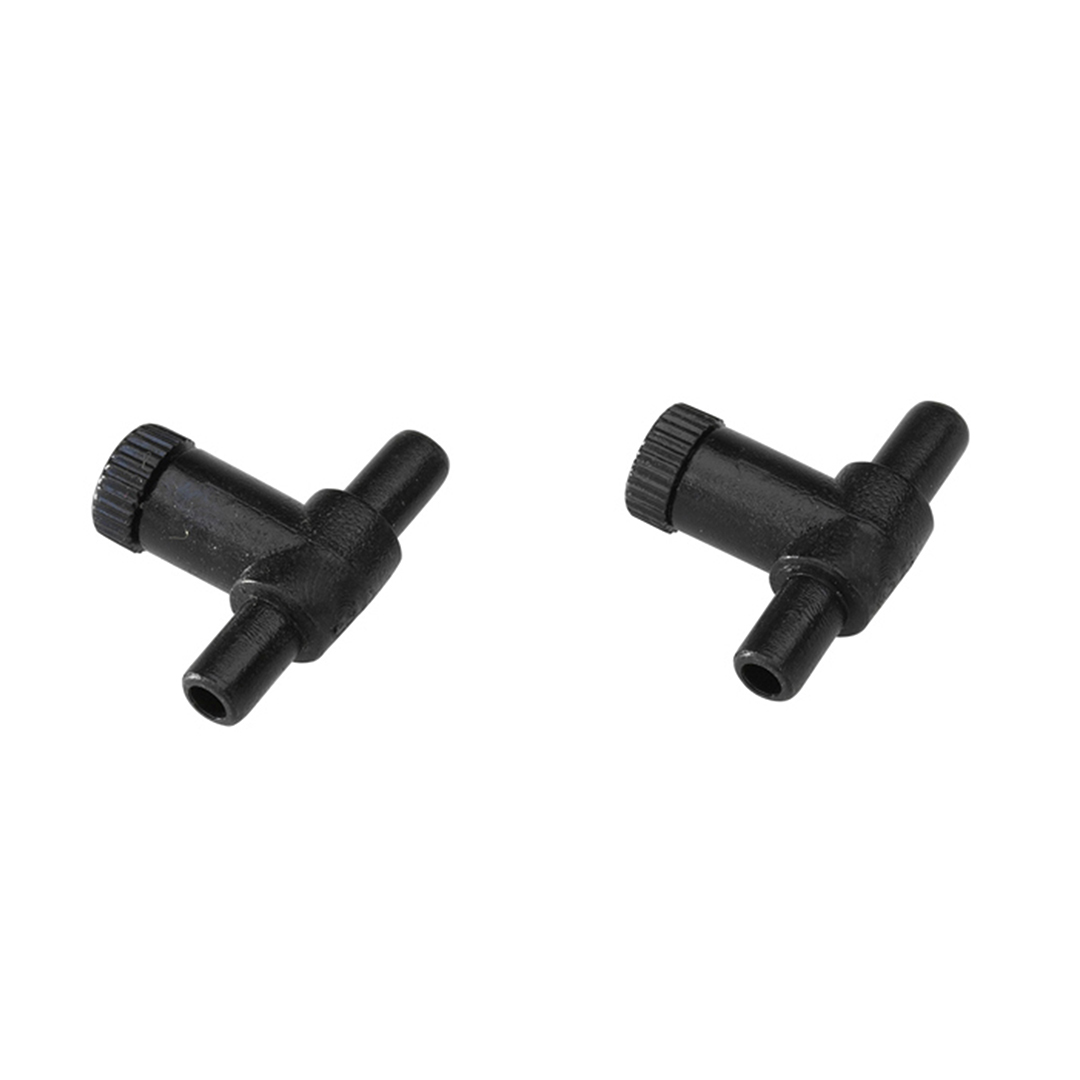 Absperrhahn, Ø 4/6 mm, Plastik, mit 1-Weghahn, 2 Stück