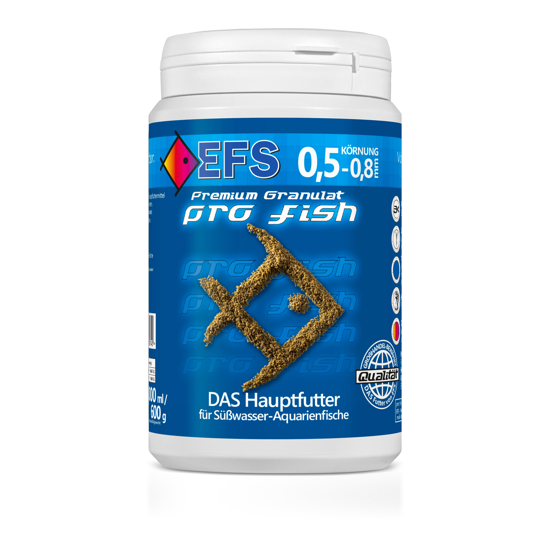 EFS 'Das Grobe' Premium Granulat pro Fisch 0.5 - 0.8mm 1000ml