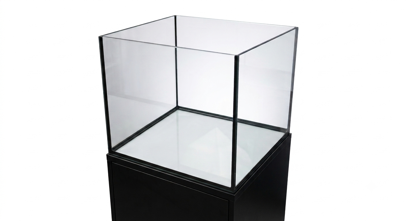 EFS Coole Kombi 50, Aquarium 50x50x50 mit Unterschrank 50x50x100 schwarz