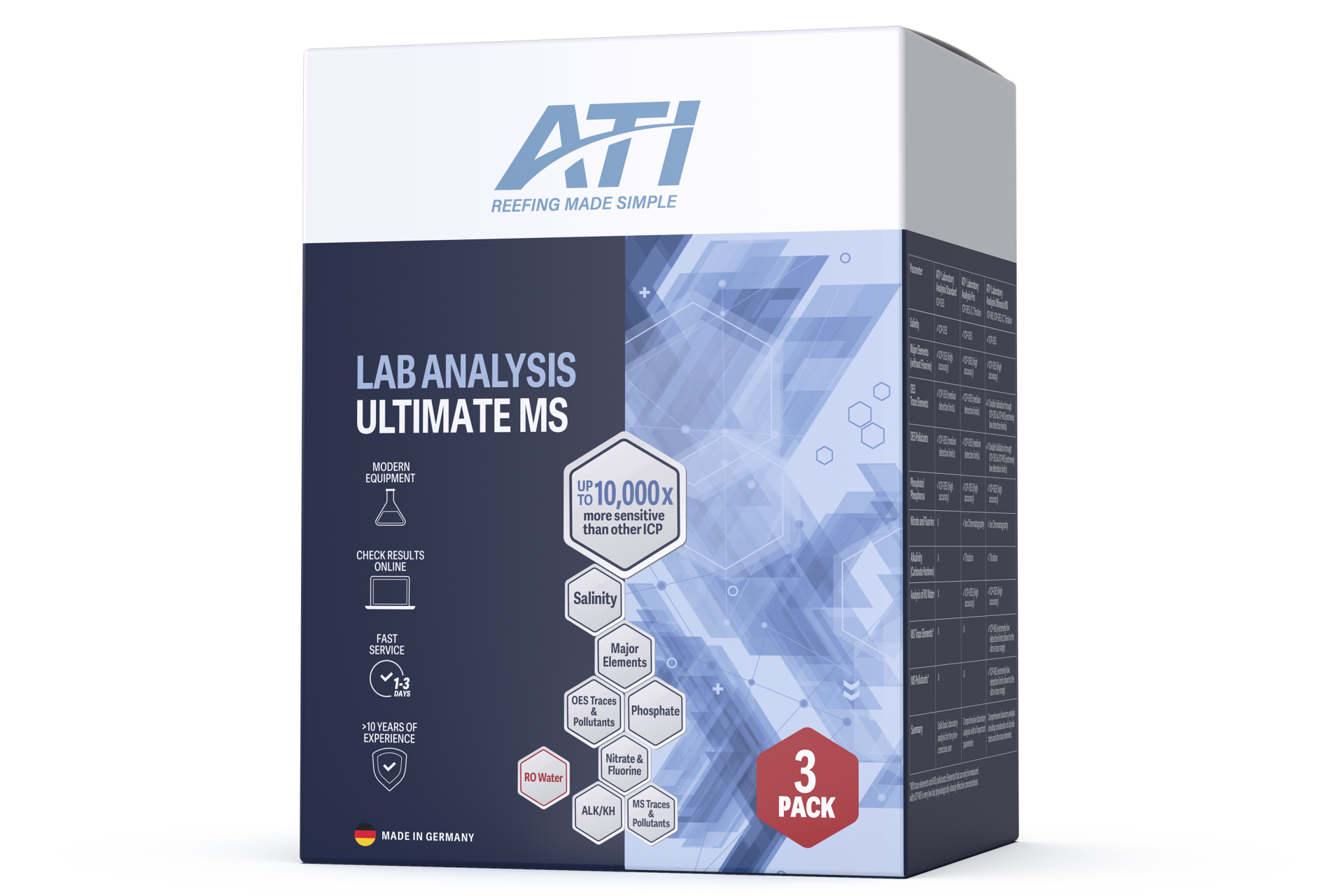 ATI ICP Laboranalyse Ultimate MS 3er Pack
