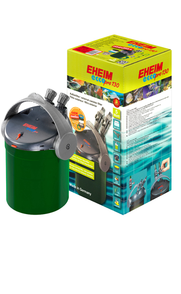 EHEIM Ecco Pro 130+media, 2032 Aussenfilter für 60-130l, 500l/h