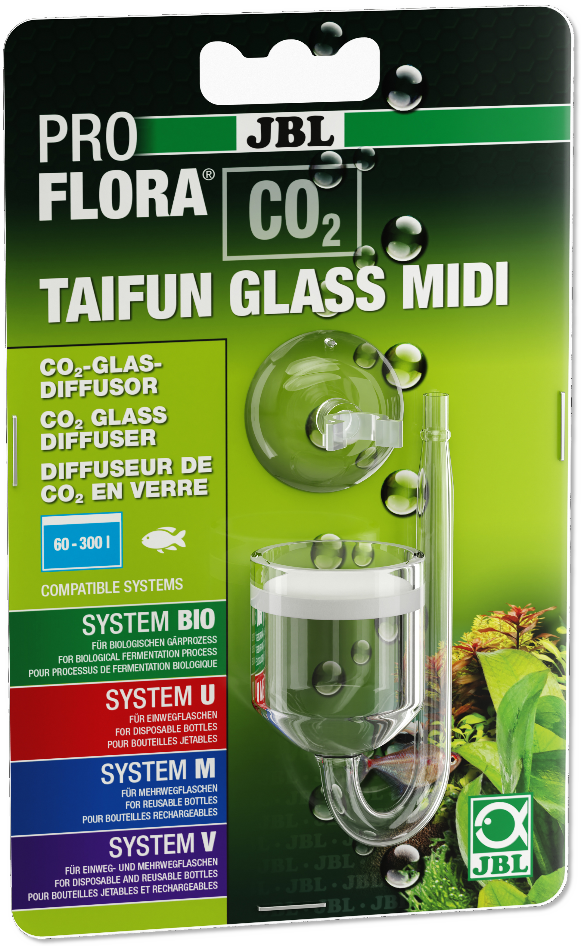 JBL Proflora CO2 Taifun Glass Midi, 60-300 l