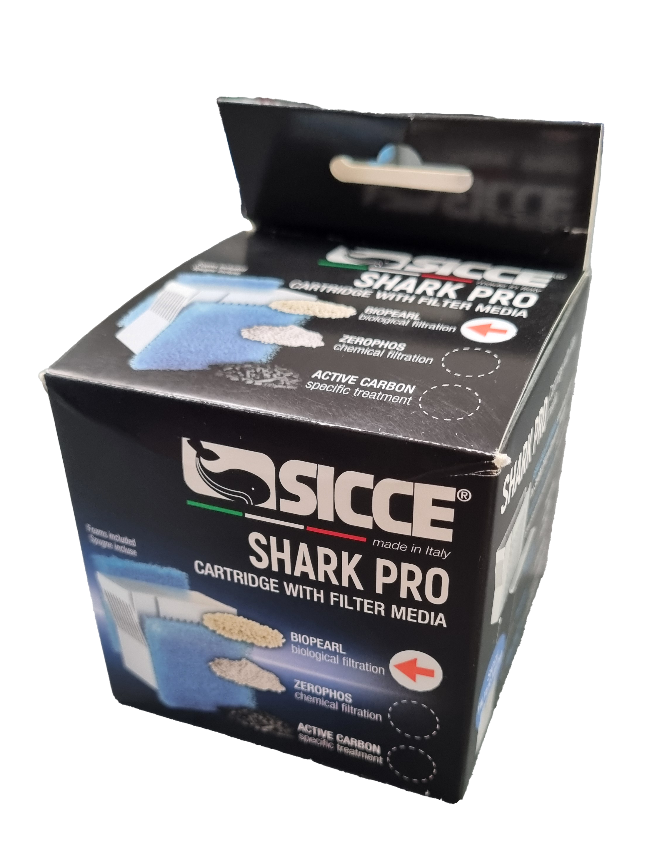 Sicce Shark Pro Kartusche Biopearl mit Schwamm