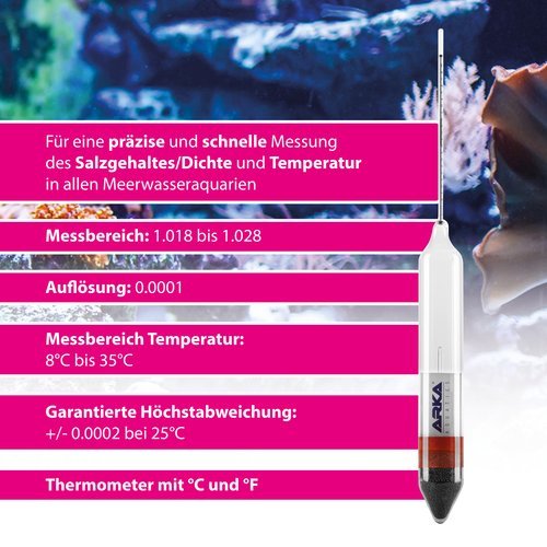 ARKA Aräometer inkl. Thermometer + Messzylinder