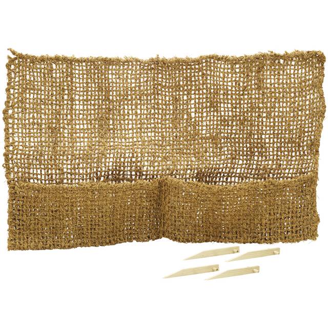 Böschungstasche Aquabag Jute, 2Beuteln+4Hacken 100 x 60 cm
