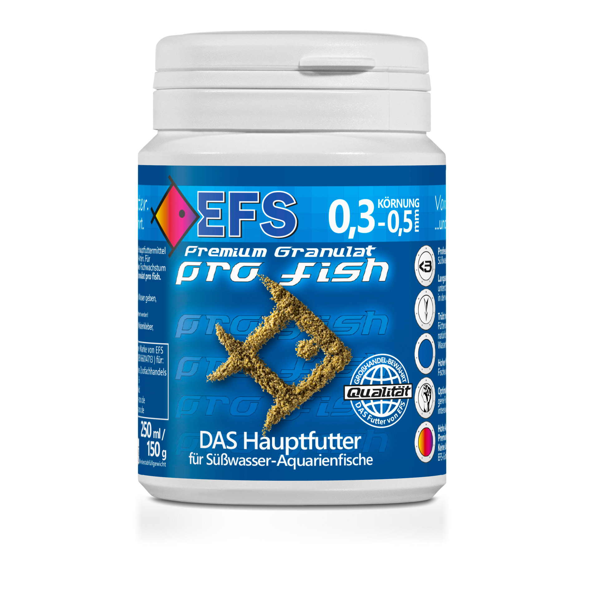 EFS 'Das Feine' Premium Granulat pro Fisch 0.3 - 0.5mm 250ml