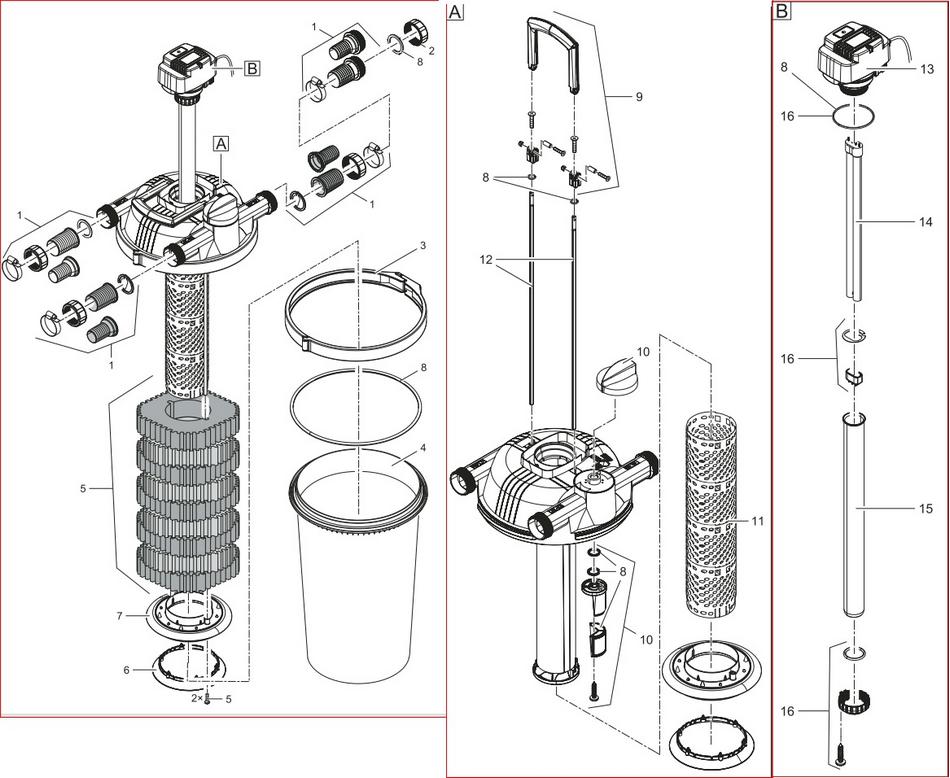 OASE Ersatz Gitterrohr FiltoClear 16000 21654