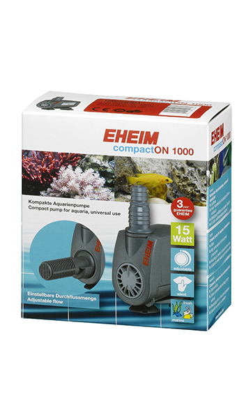 EHEIM CompactON Pumpe 1000, 400-1000l/h Wasserpumpe, Förderhöhe 1.4m, 15W